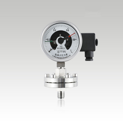 YXC-100BF-ML螺紋不銹鋼電接點(diǎn)隔膜壓力表 